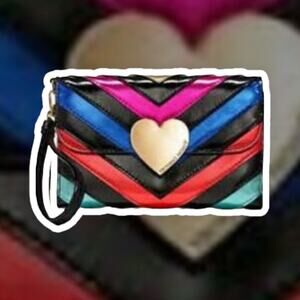 Victorias Secret V- QUILT RAINBOW DOWN TOWN CROSS BODY PURSE BAG NWT